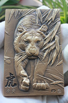 (New product in December) Wang Jianghaos latest works in the new century casting 2022 zodiac year of the Tiger bronze medal