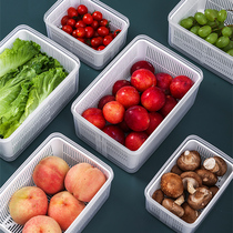 Japan Large Capacity Fridge Special Preservation Box Kitchen Vegetable Leachable Containing Box Shallot Box Fruit Containing Box