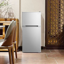 Midea 112-liter double-door mini refrigerator small household double-door energy-saving dormitory rental mini fan small