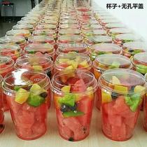 300ml disposable fruit cup with lid cake cup small lasagna cream cup hard aerial Cup with spoon 100