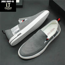 Summer trend camouflage printing mens shoes breathable anti-smell canvas shoes men and lazy lazy leisure shoes