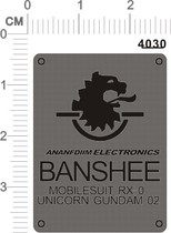 4030 - UNICORN Banshee destroy Unicorn machine Mourning Banshee metal sticker psv