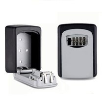 Outdoor anti-theft password key storage box wall-mounted password lock box cat eye home decoration key box 4-digit password