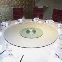 Hotel restaurant turntable table tempered glass turntable restaurant banquet round table turntable 1 meter 8 two meters