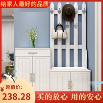 European-style hanger shoe cabinet paint door porch cabinet simple modern shoe cabinet locker Hall Cabinet