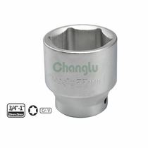 Long deer tool 1 inch 25MM square interface fog surface hex heavy sleeve head sandblasting 6 angle large sleeve head