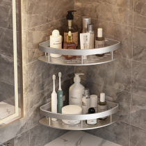 Perforated toilet bathroom Bathroom Triangle Shelve Wall-mounted Toilet Bathroom Bath Shower Wash Terrace Wall Containing