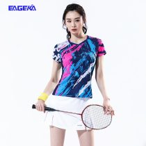 Yingerkai badminton clothes female table tennis suit suit Male quick-drying feather suit tennis sportswear team uniform customization