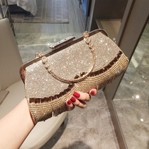 European station socialite bag womens bag 2021 new ladies holding Hand bag Diamond banquet bag evening bag wedding bag