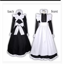 A large number of offers new special British wind Pearl line long cafe maid dress COS suit