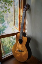 Irish high-end handmade guitar Lowden S-25J crossover nylon string red pine printing rose