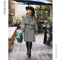 Girls windbreaker 2021 autumn dress new foreign-style big childrens dress little girl spring and autumn coat