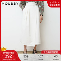 MOUSSY autumn and winter high waist wrap style design casual skirt 028ES730-0080