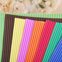 Color corrugated paper 16K handmade model paper mold DIY handmade paper art paper wave paper 8 bags