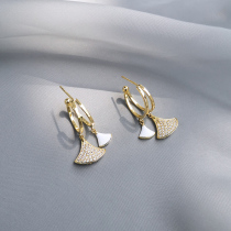 KarNia summer ginkgo leaf fan earrings exquisite small drop earrings earrings 2021 new trend
