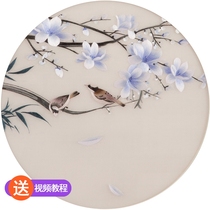Su embroidery handmade diy kit self-embroidery material bag beginner ancient style self-embroidery entry stitch Magnolia bird Suzhou
