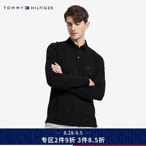 Tommy 21 new early autumn mens simple fashion cotton slim long sleeve lapel polo shirt 18751