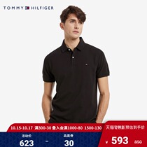 Tommy mens spring and summer classic simple casual small embroidery standard slim body refreshing short sleeve polo shirt J0043