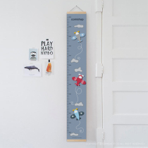 Childrens height hanging ruler three-dimensional model aircraft fabric material kindergarten childrens clothing store decoration childrens height ruler