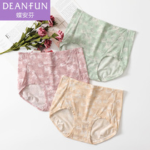 Butterfly Amphine Lady Briefs Female High Waist Closets Hip Modale Soft Comfort Breathable Printed Big Size Underpants Head