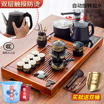 Tea tray Tea set Complete set of automatic tea making pot Tea cup Kung Fu tea table Solid wood integrated tea ceremony Simple household