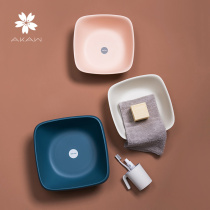 Japan AKAW thickened plastic washbasin household large and medium small washing basin dormitory foot basin small basin