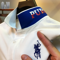 Paul polo shirt mens short sleeve summer thin style brand half sleeve T-shirt mens lapel 2021 New embroidery blood