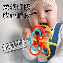 Seki Manhattan Hands Catch Ball Baby Silicone Bites Bite Gum Mouth for Eating Hand Baby Toys for 34 Months