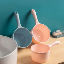 Water spoon Kitchen scoop water scoop Household long handle plastic large creative thickened water scoop Bath drifting fall can not break