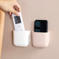 Punch-free creative wall shelf air conditioner remote control wall hanging storage rack wall door rear adhesive hook no trace stickers