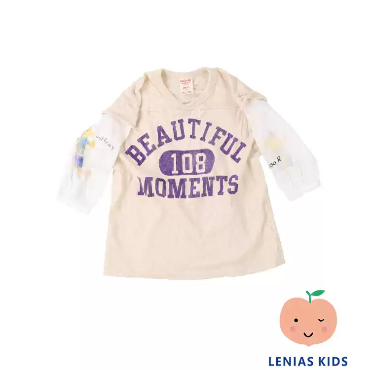 Lenias LN家Denim Dungaree25SS春夏 假两件卡通百搭卫衣