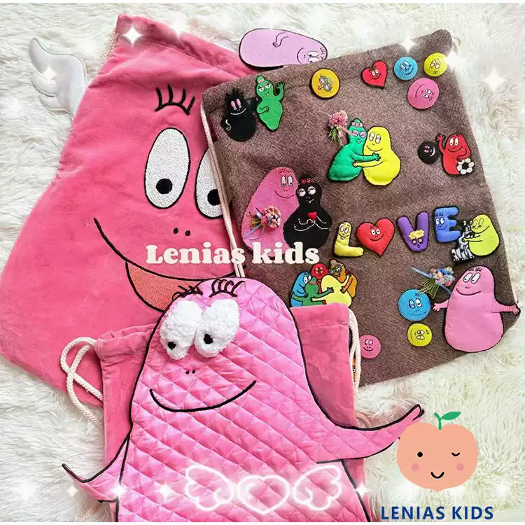 LeniasLN家Pero ×BARBAPAPA24aw秋冬双肩背带包包大容量