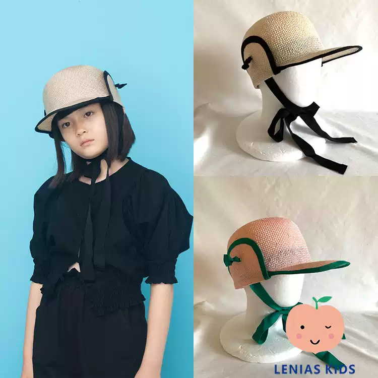lenias LN家 日本 folk made 22SS春夏防晒遮阳系带帽子