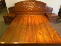 Fu lian tian hong wood furniture bai suan zhi bunk bed formula solid wood 1 8 meters bed austenitic Dalbergia nuptial bed