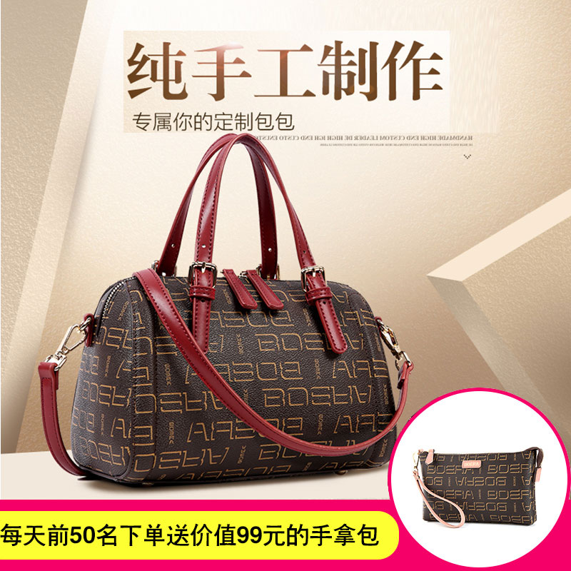 Ogwiden's new high-class foreign lady's bag of 2019, one-shoulder slanting bag, fashionable large-capacity pillow bag