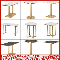 Custom milk tea shop Fast food restaurant table Western restaurant Coffee shop table and chair Supper Beach canteen Snack bar Small round square table