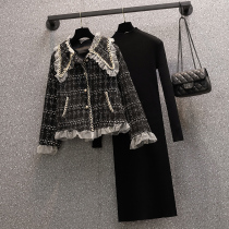 Pregnant women autumn dress 2021 Autumn Winter New coat set fashion loose two-piece skirt women