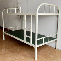 A bunk bed as well as pillow iron bed bunk beds adult bed apartment hob bunk bed student dormitory bed simple wrought-iron beds