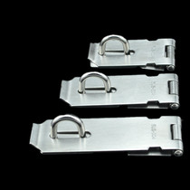 Thickened 304 stainless steel door buckle waterproof padlock buckle bolt anti-theft door lock box buckle dormitory lock piece lock plate