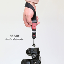 Camera wristband Canon 5D SLR hand rope micro single A7C cross lanyard Fuji XS-10 nylon quick release shoulder strap