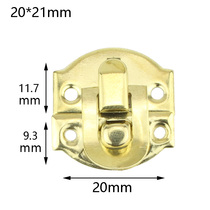 Yellow 20 * 21mm silver ingot box buckle small silver ingot buckle jewelry box buckle small buckle wooden box buckle buckle buckle buckle lock buckle