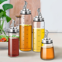 Stainless steel nozzle open oil pot olive oil oil bottle kitchen leak-proof set seasoning bottle household automatic glass oil tank