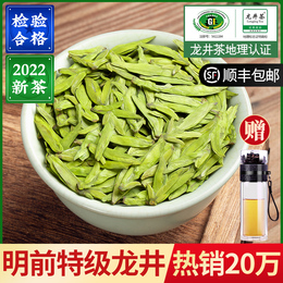 Special Dragon Well Tea 2022 New Tea Hangzhou Premiex Dragon Well Bean Chan Green Tea Tea Box Canned 500g