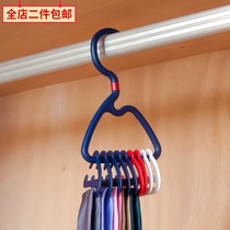Japan KM minimalist wardrobe tie belt storage rack scarf silk scarf adhesive hook rack belt rack with 9 adhesive hook