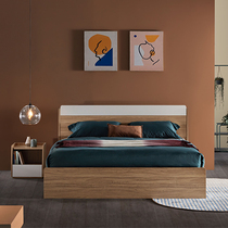 Gu Jia's home PTM055B semi-sugar plank bed Tianxi series 18 m plank bed (to be self-mentioned)