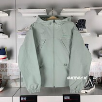 Li Ning coat 2022 spring new womens fitness series windproof hood loose sports trench coat AFDS014