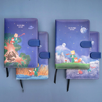 Little Prince color page illustration magnetic buckle pu Hand Book cartoon cute diary South Korean notebook notebook notebook thick