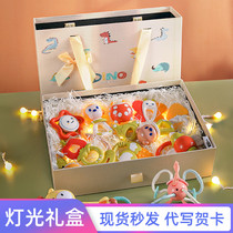Baby Gift Box 100 Days Full Moon Accompanying Hand Gift Newborn Baby Meeting Gift Newborn Baby Toy Set Gift