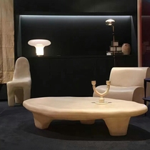  Nordic creative FRP low coffee table Wabi-sabi style coffee table Living room tea table Villa balcony model room shape