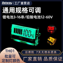 12V24V36V48V electric meter lead-acid battery battery battery ternary lithium battery power display